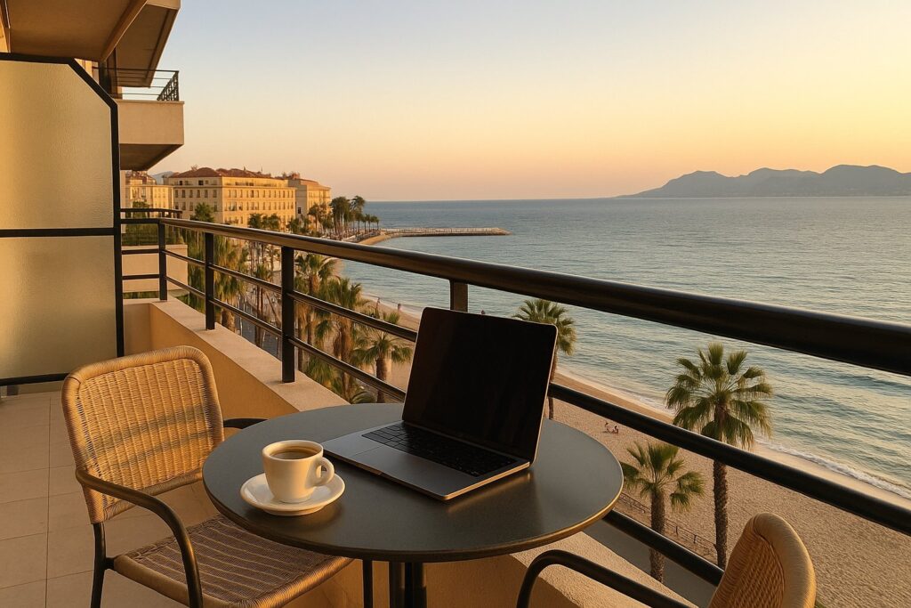 Luxury apartment sea view cannes balcony mediterranean — Cannes — AzulBay